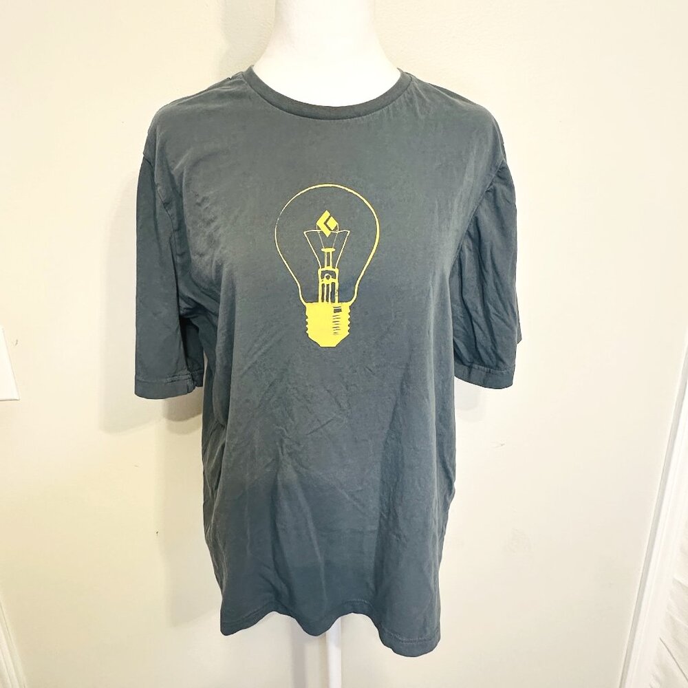 Black Diamond Mens Tshirt - Medium - Gray / Green Color